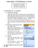 Giáo trình về Microsoft Access 2003