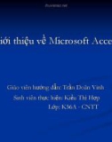 Giới thiệu về Microsoft Access