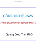 Bài giảng Công nghệ Java: Chương 1 - Trần Quang Diệu