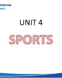 Lecture English for specific purposes 1 - Unit 4: Sports