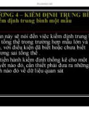 Bài giảng SPSS - Chương 4: Kiểm định trung bình