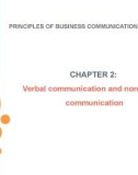 Lecture Principles of business communication in English - Chapter 2: Verbal communication and non-verbal communication