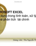 MICROSOFT EXCEL Ứng dụng trong tính toán, xử lý số liệu và phân tích tài chinh