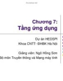 Chương 7: Tầng Ứng Dụng