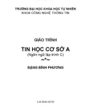 Giáo trình tin học cơ sở A