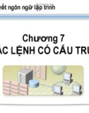 Bài giảng Lý thuyết ngôn ngữ lập trình: Chương 7 - CĐ CNTT Hữu nghị Việt Hàn