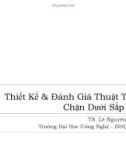 Bài giảng Thiết kế và đánh giá thuật toán: Chặn dưới sắp xếp - TS. Lê Nguyên Khôi