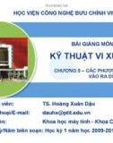 Kỹ thuật vi xử lý- chương 5: Các phương pháp vào ra dữ liệu