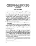 Perceptions on the use of collocations in academic ielts writing task 2 by senior english major students at Quang Nam university