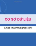 CƠ SỞ DỮ LIỆU