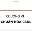 Bài giảng Cơ sở dữ liệu quan hệ: Chương 6 - ThS. Nguyễn Thị Tâm