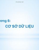 Bài giảng Các vấn đề cơ sở của khoa học máy tính: Chương 6 - Tô Oai Hùng