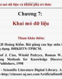 Công nghệ tri thức và ứng dụng (GS.TSKH. Hoàng Kiếm) - Chương 7. Khai mỏ dữ liệu