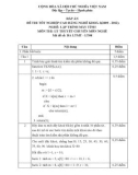 Đáp án đề thi tốt nghiệp cao đẳng nghề khóa 3 (2009-2012) - Nghề: Lập trình máy tính - Môn thi: Lý thuyết chuyên môn nghề - Mã đề thi: DA LTMT-LT08