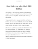 Quản lý đĩa cứng miễn phí với O&O DiskStat