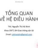 Bài giảng Hệ điều hành: Chương 1 - ThS. Nguyễn Thị Hải Bình