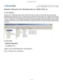 Disaster Recovery For Windows Server 2008 (Part 3)