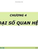 Bài giảng Cơ sở dữ liệu: Chương 4 - ThS. Trịnh Thị Xuân