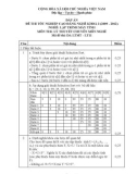 Đáp án đề thi tốt nghiệp cao đẳng nghề khóa 3 (2009-2012) - Nghề: Lập trình máy tính - Môn thi: Lý thuyết chuyên môn nghề - Mã đề thi: DA LTMT-LT11