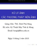 Bài giảng Xử lý ảnh: Bài 6 & 7 - ThS. Đinh Phú Hùng