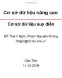 Bài giảng Cơ sở dữ liệu nâng cao - Chương 3: Cơ sở dữ liệu suy diễn