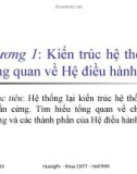 Chương 1: Kiến trúc hệ thống & Tổng quan về Hệ điều hành