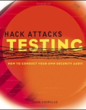 hack attacks testing how to conduct your own security phần 1