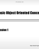 Object oriented programming with C++ - Session 1 - Basic Object Oriented Concepts