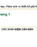 Phân tích và thiết kế giải thuật - Chương 1