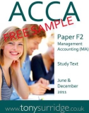 ACCA Paper F2 Management Accounting (MA)