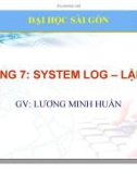 Bài giảng Lý thuyết quản trị mạng máy tính: Chương 7 - ThS. Lương Minh Huấn