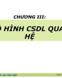 Bài giảng Lý thuyết cơ sở dữ liệu - Chương 3: Mô hình cơ sở dữ liệu quan hệ