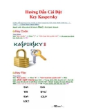 Hướng Dẫn Sử Dụng Key Kaspersky - Rất đơn giản