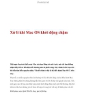 Xử lí khi Mac OS khởi động chậm