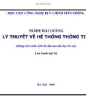 LÝ THUYẾT VỀ HỆ THỐNG THÔNG TIN