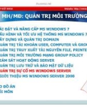 Bài giảng Quản trị môi trường mạng server: Bài 9 - TC Việt Khoa