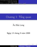 Bài giảng Linux: Chương 1 - Âu Bửu Long