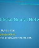 Bài giảng Máy học nâng cao: Artificial neural network - Trịnh Tấn Đạt