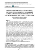 Analysis of the effect of business, technology and human resources capital on business performance in the noken bags craftsmen in Merauke