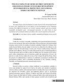 Two-way impacts of crude oil price movements for socio economic sustainable development of environmental protection and national energy security in Vietnam