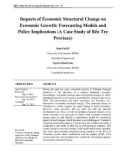 Impacts of economic structural change on economic growth: Forecasting models and policy implications (a case study of Bến Tre province)