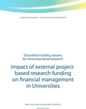 Diversified Funding streams for University-based research: Impact of external project- based research funding on financial management in Universities