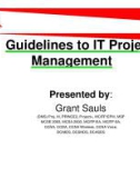 Overview of PMI Project Management - Guidelines to IT Project Management