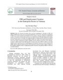 FDI and employment creation in the enterprise sector in Vietnam