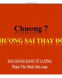 Bài giảng Kinh tế lượng: Chương 7 - Th.S Phạm Văn Minh