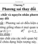 Bài giảng Kinh tế lượng - Chương 7: Phương sai thay đổi