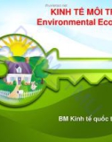 Bài giảng Kinh tế môi trường (Environmental economics): Chương 1 – ĐH Thương mại