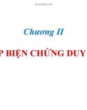 Chương II: PHÉP BIỆN CHỨNG DUY VẬT