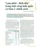 Lạm phát - đình đốn trong một vòng luẩn quẩn và hàm ý chính sách