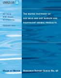 The water footprint of soy milk and soy burger and equivalent animal products